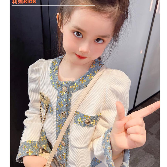 Girls Celebrity Princess Suit 2024 New Korean Version Children's Spring ...