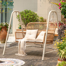 Mojia Outdoor Swing Chair, Popular Indoor Double Hanging Basket Chair, Rattan Chair, Outdoor Courtyard Swing, Garden Swing Chair