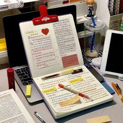 Notebook That Can Be Spread Flat, Aesthetically Pleasing, Square, Simple, ins Style, Suitable for College Students, Postgraduate Entrance Exams, Reading, Excerpting, Blank Pages, Grid Notebook, Large Size, Thick, Work Journal, Planner