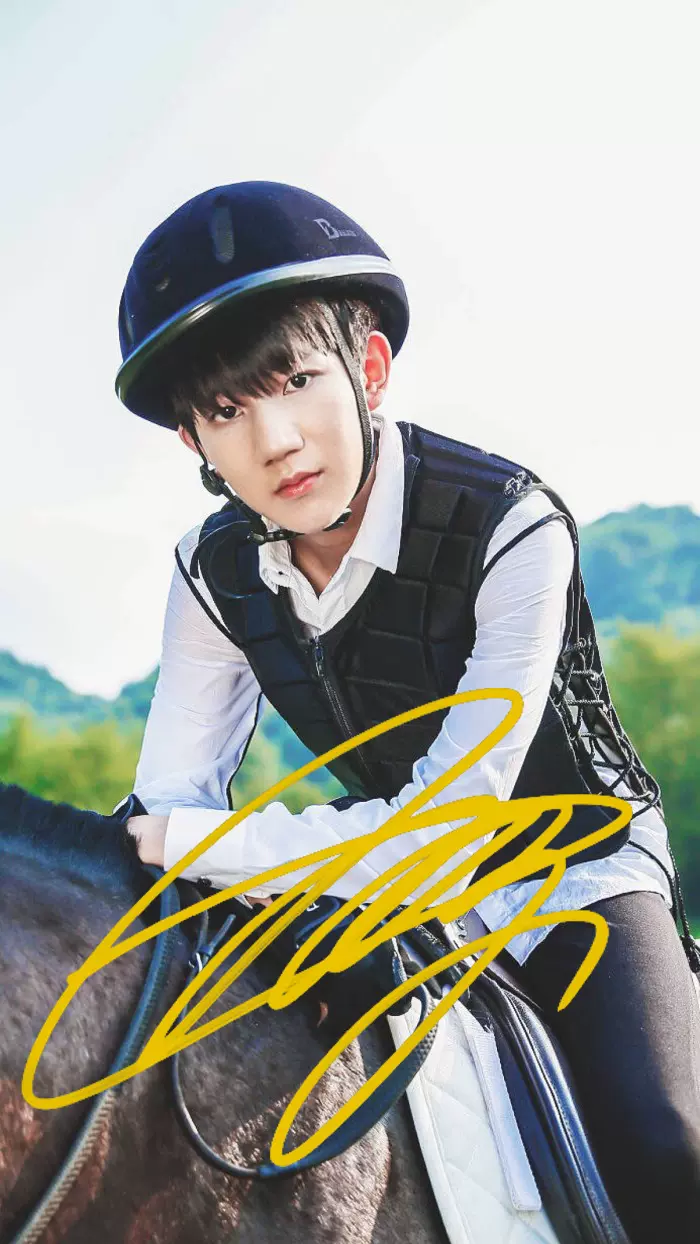 6寸 tfboys王源 亲笔签名照片新款热门宣传照签名照27号