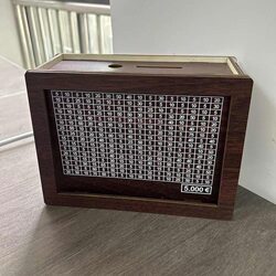 New Digital Wooden Piggy Bank, One Hundred Thousand Yuan Plan Chart, Large-Capacity Savings Bank, Couple's Money Storage Box