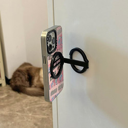 Double-Sided Strong Magnetic Phone Holder, Multifunctional Foldable Ring Stand for Home Use, a Gadget for Lazy People to Take Photos and Watch Shows