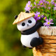 
Cute panda flower pot pendant balcony garden fish tank pendant bonsai decoration kindergarten crawler edge landscaping ornament