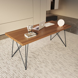 Solid Wood Computer Desk, Desktop Home Desk, Simple Office Desk, Modern Bedroom Student Writing Desk, Long Workbench