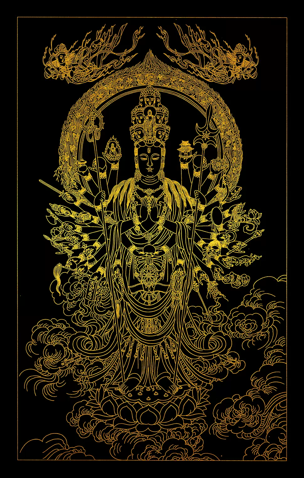 時輪壇城　手描き描金　唐卡　黒金色絵画　仏教　お寺　美術品 骨董品　縁起物　菩薩 Amazon.co.jp: 時輪壇城 手描き描金 唐卡 黒金色絵画 仏教 お寺
