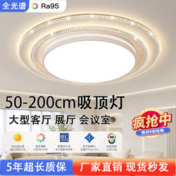 High-End Atmospheric Crystal Ceiling Lamp 2025 New Model Light Luxury High-End Living Room Main Light Round Extra-Large Size Lighting Fixture