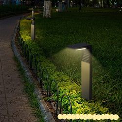 Solar lawn villa floor lamp, modern simple courtyard lawn lamp, waterproof outdoor garden lamp i.