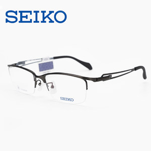 SEIKO Seiko glasses frame men's sports style business casual pure titanium half-frame myopia glasses frame HZ3602