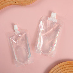 Transparent Spout Bag, Beverage Bag, Self-Standing Sealed Traditional Chinese Medicine Liquid Packaging Bag, Soy Milk Bag, Disposable Milk Tea Beverage Juice