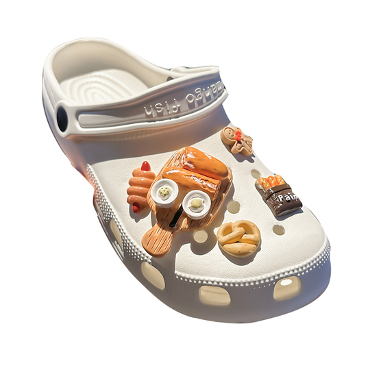 Breloques Crocodile Pêche IGEAIIE Pour Crocs - Accessoire Amusant PVC Pour Enfants Et Adultes