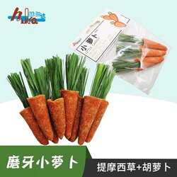Huldah's new carrot rabbit teeth grinding toys snacks