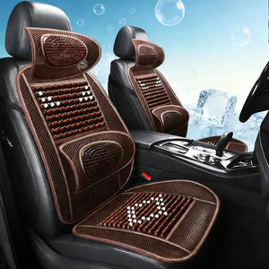 
Car wooden bead seat cushion summer wooden bead ventilated and breathable seat cushion Wuling van truck bus car single piece