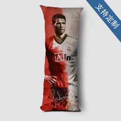 Champions League Football Star Cristiano Ronaldo Cartoon Bedroom Double Pillow Super Soft Long Pillow Office Lumbar Pillow Body Pillow with Insert