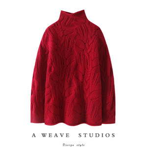 
Wearing what is real is beautiful! Thick needle-thick 100% pure cashmere sweater for women half turtleneck pure cashmere sweater for autumn and winter