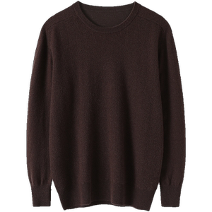 Highlighting temperament! Pure cashmere sweater men's round neck cashmere sweater in autumn and winter loose knitted bottom shirt men