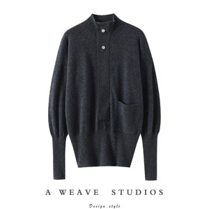 
Custom made in Italy! It is as bright as the sunrise~ Turtleneck cashmere sweater for women's pure cashmere sweater loose autumn and winter