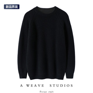 
Versatile strength ~ Thickened men's cashmere sweater round neck pure cashmere sweater knitted bottoming shirt casual top autumn and winter
