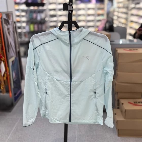 
ANTA genuine men's woven sports top 2024 summer new fashion trend hooded sun protection clothing 152425601