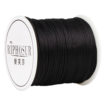 Afsa black braided rope strands