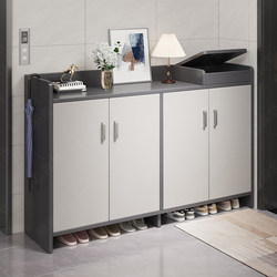 Shoe Cabinet for Home Entrance Door 2025 New Model Indoor Hallway Entryway Storage Cabinet Integrated Wall-Mounted Corridor Shoe Rack