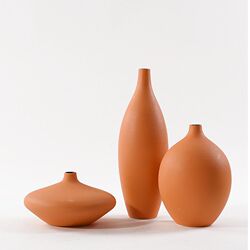 Ceramic creative Nordic dried flower vase flower arrangement ornaments modern I simple home living room table decorations