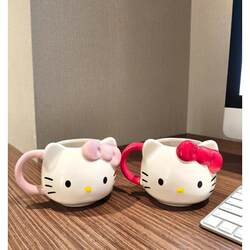 Hello Kitty Water Cup, Girls' Milk Cup, High-Looking Ceramic Hello Kitty Mug
