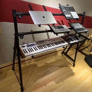 
On Stage Electronic Piano Rack Shelf Electric Piano Synthesizer Bracket Multi-layer Universal Adjustable Three-layer Keyboard Rack