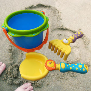 
Children's beach toy set shovel bucket play soil baby digging sand play sand tools bucket water indoor