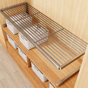 
Wardrobe layered partitions clothes and pants sorting rack bedroom clothing storage rack wardrobe partition storage rack