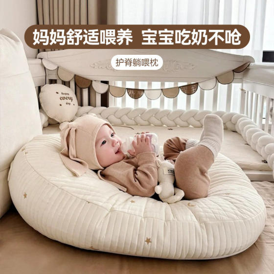 
Baby anti-vomiting slope pillow, anti-overflow milk choking, newborn lying cushion for breastfeeding, lying-down feeding artifact baby pillow