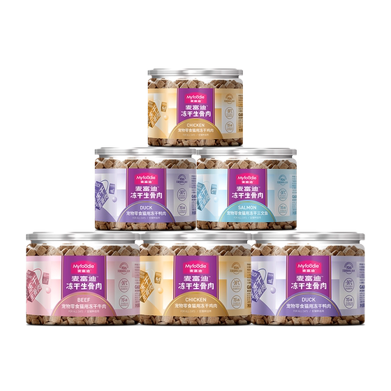 
Maifudi cat snacks nutritious freeze-dried raw bone meat into kitten snacks fresh meat freeze-dried snacks 6 cans