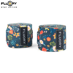 Fluory Boxing Bandages Elastic 5m Wild Chrysanthemum Print Sanda Fighting Training Muay Thai Hand Wraps