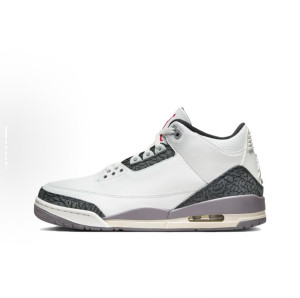
Nike Air Jordan 3 Retro AJ3 white gray men's retro basketball shoes CT8532-106 xu warehouse