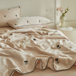 Summer Cooling 100-Thread Count Summer Quilt Four-Piece Set 2026 New Model Machine Washable Air Conditioning Quilt Thin Single/Double 200X230