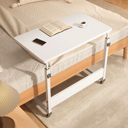 Bedside Table, Movable, for Home Use in the Bedroom, Student Desk, Simple Small Table, Easy to Adjust Height, Dormitory Lazy Computer Desk
