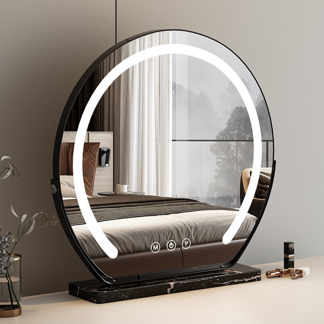 Special-shaped cosmetic mirror desktop tabletop lighted vanity mirror ...