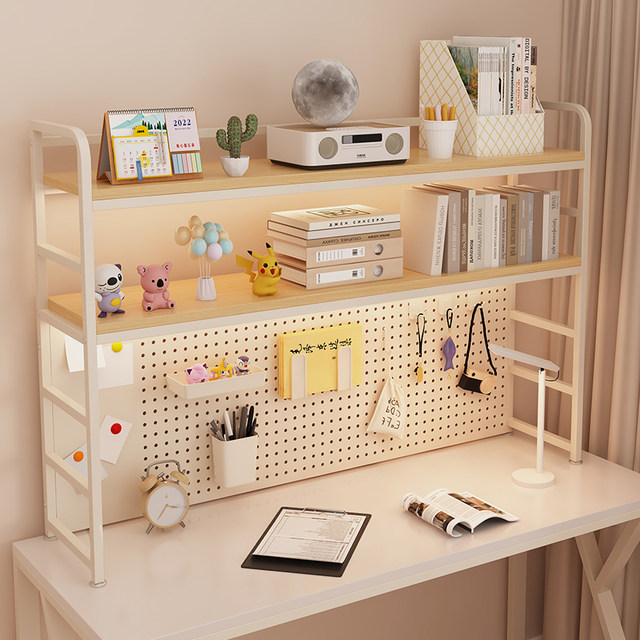 Computer Table Rack Or Shelf Hole plate storage rack desktop bookshelf student desk table office ...