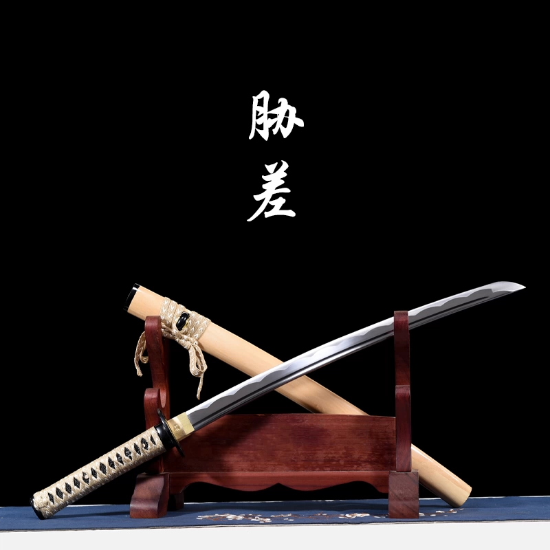 胁差龙泉武士刃肋差中款太刀东洋打刀居合道木质