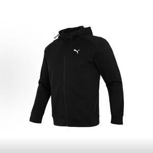 
Light gray casual knitted jacket for men PUMA official new spring sports top 678367