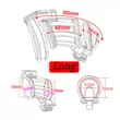 Mặt trước mở khóa trinh tiết nam Orion khóa đôi trăn đai vòng CB khiết tịnh dương vật vòng thủ dâm chủ nô lệ đào tạo BDSM cặp đôi Khóa trinh tiết