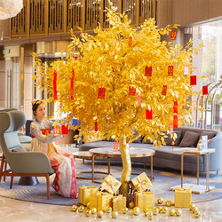 Artificial Money Tree, Wish Tree, Large Fake Tree, Fortune Tree, New Year Red Envelope Tree, Shopping Mall and Hotel Decorative Tree