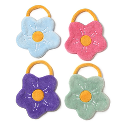 Flower hanging hand towel, super absorbent, quick-drying, thickened, cute, kitchen and bathroom handkerchief, practical towel