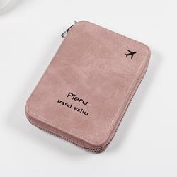 Multi-function Rfid Anti-theft Brush Passport Holder Id Card Bag Travel Zipper Ticket Male And Female Wallet Passport Bag Cover