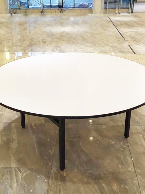 Round Soft Table Round Table Top with Soft Cloth Surface For Home Foldable Dining Table ...