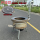 58 cm car wheel hub modify firewood stove thick rural firewood stoves with firewood and coal dual -use steel rim stove furnace
