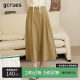 gcrues skirt for women in spring and autumn mid-length 2025 new style covers hips and makes them look slim A-line spring and autumn pleated skirt for mid-skirt for mid-skirt for mid-skirt for mid-skirt for mid-skirt for hips.