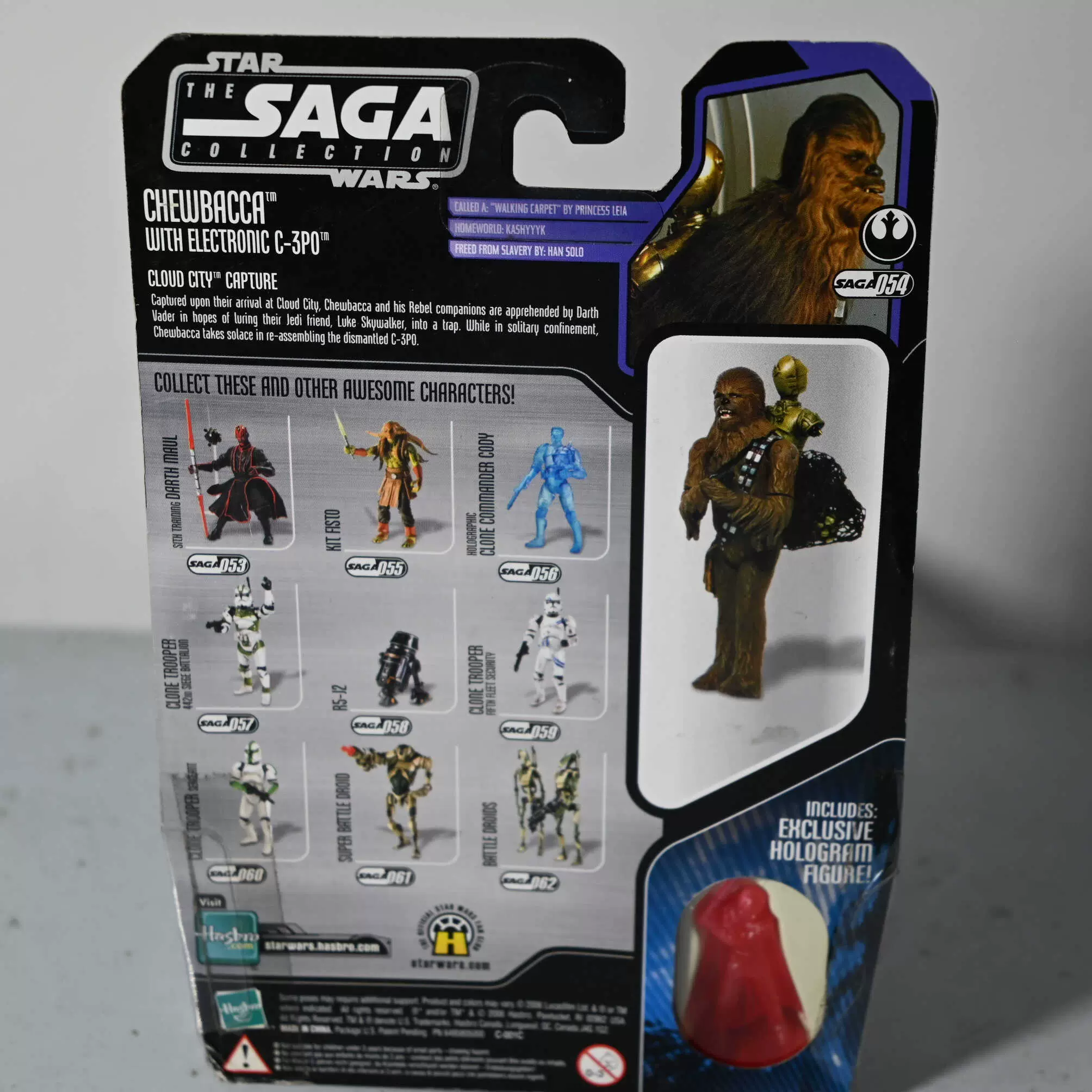 星球大战 3.75寸 saga collection 楚巴卡 背c3po 全新盒装现货