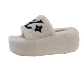 New Korean version of comfortable hairy slippers
