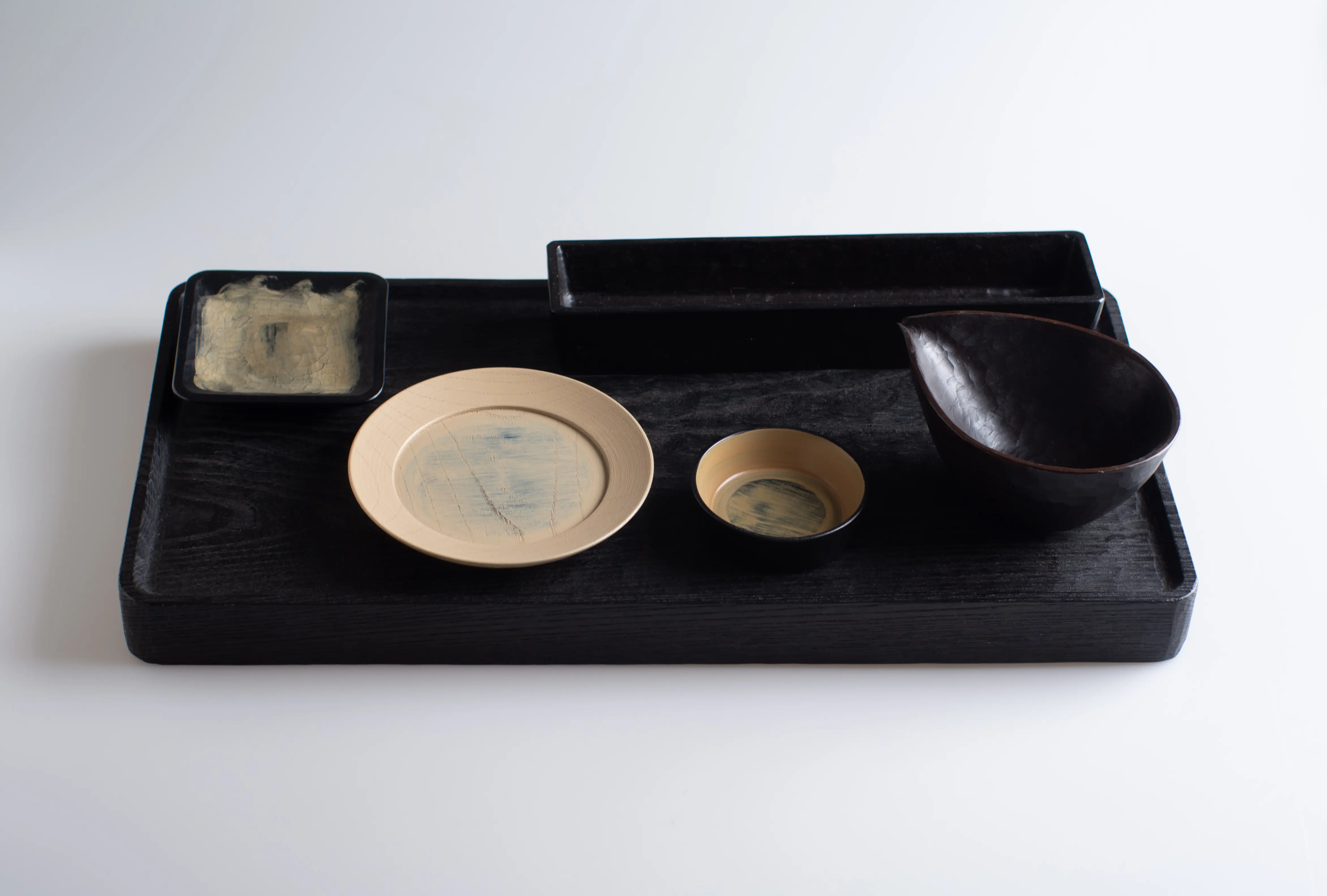 三谷龍二さん　茶則　薄墨 三谷龍二 茶則