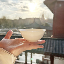 Hua Chu Yi Zhang [Tabletop Small Bowl] 3-Inch 3.5inch Mini Small Bowl Bone China Rice Bowl Small Soup Bowl Seasoning Bowl